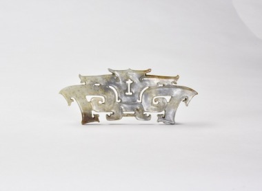 A Jade Crown-Form Plaque, Shijiahe Culture