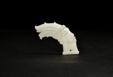 Jade Human-Head Ornament Longshan Culture, Neolithic Period