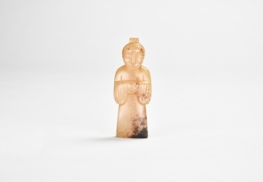 A Jade Figure Of A Standing Attendant, Warring States Period