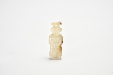 A Jade Figure Of A Standing Attendant, Warring States Period