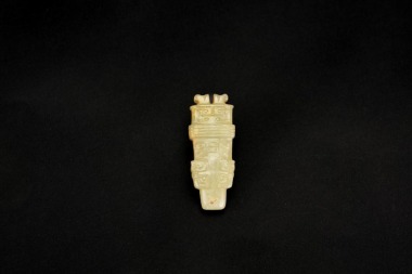 Carved Jade Cong-Form Bead Longshan Culture, Neolithic Period