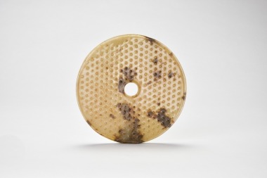A Jade Bi Disc with Raised Boss Pattern, Han Dynasty