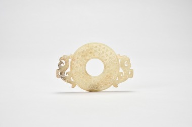 A Jade &lsquo;Bi&rsquo; Disc with Twin Phoenixes, Han Dynasty