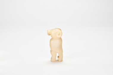 A Jade Owl-Form Figure Shang Dynasty