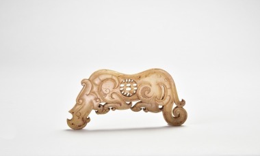 A Jade Recumbent Rhinoceros, Western Zhou Dynasty
