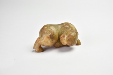 A Jade Recumbent Beast, Han Dynasty