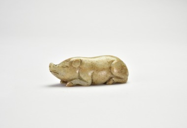 Han Dynasty Jade Recumbent Pig