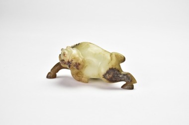 A Celadon Jade Bull, Han Dynasty