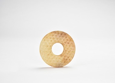 Han Dynasty Jade Grain-Pattern Bi Disc