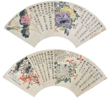 Zhang Boying (1871-1949), Wu Yao (1863-1944) Two Painting