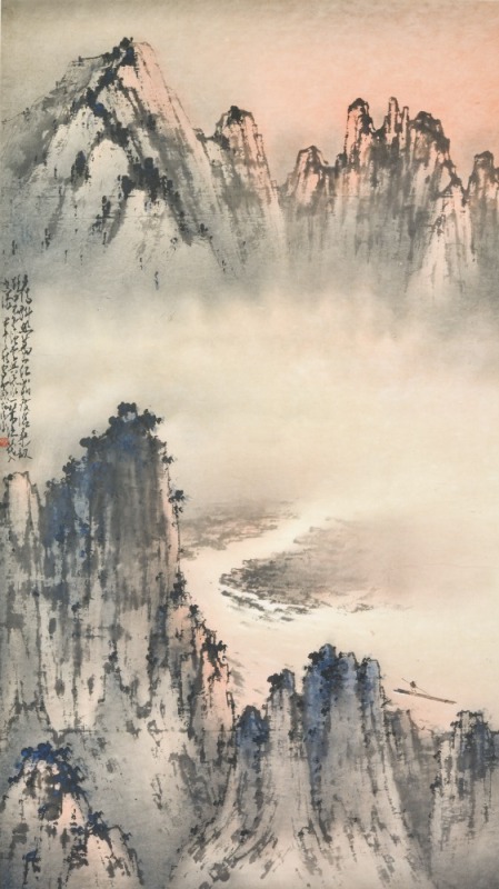 Zhao Shao&rsquo;ang (1905-1998) Ink And Color On Paper
