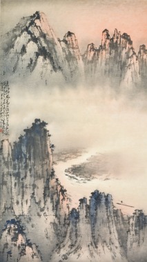 Zhao Shao&rsquo;ang (1905-1998) Ink And Color On Paper