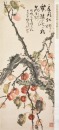 Gao Jianfu (1879-1951) Red Persimmon Ink And Color On Paper