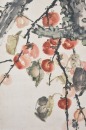Gao Jianfu (1879-1951) Red Persimmon Ink And Color On Paper - 4