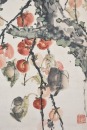 Gao Jianfu (1879-1951) Red Persimmon Ink And Color On Paper - 5