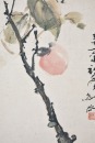 Gao Jianfu (1879-1951) Red Persimmon Ink And Color On Paper - 8