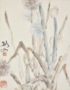 Gao Jianfu (1879-1951) Dragonfly And Orchid Ink And Color On Paper - 4