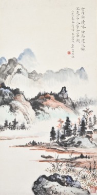 Li Yanshan (1898-1961) Ink And Color On Paper