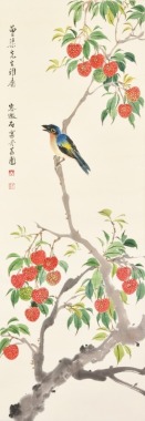 Ring Shushi (1903-1996) Ink And Color On Paper