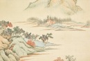 Attributed To: Qiu Ying (1505-1552) Two Landscape Paintings Ink And Color On Silk - 4