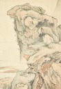 Attributed To: Qiu Ying (1505-1552) Two Landscape Paintings Ink And Color On Silk - 5