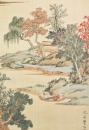 Attributed To: Qiu Ying (1505-1552) Two Landscape Paintings Ink And Color On Silk - 8