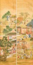 Attributed To: WAN Shouqi (1603-1652) Two Hanging Scrolls Ink And Color On Silk
