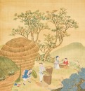 Attributed To: WAN Shouqi (1603-1652) Two Hanging Scrolls Ink And Color On Silk - 4