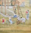 Attributed To: WAN Shouqi (1603-1652) Two Hanging Scrolls Ink And Color On Silk - 8