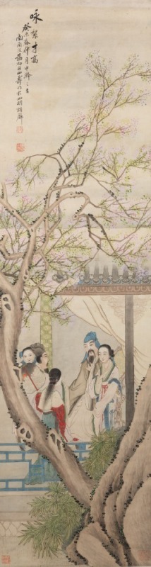 Huang Shan Shou (1855-1919) Ink And Color On Paper