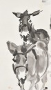 Huang Zhou (1925-1997) Ink And Color On Paper - 5