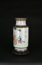 A Famille Rose Cylindrical Vase Depicting the Elegant Gathering at the Orchid Pavilion. Republic Period (Early 20th Century) - 3