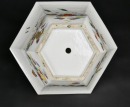 A Famille Rose Hexagonal Jardini&egrave;re with Immortals - 8