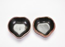 A Carved Polychrome Cinnabar and Black Lacquer Heart-Shaped Covered Box. Qing Dynasty - 8