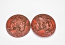 A Carved Cinnabar Lacquer Circular Covered Box with a Gathering of Scholars. Qing Dynasty - 7