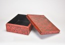 A Carved Cinnabar Lacquer Rectangular Box with Landscape and Phoenix Decoration. Late Qing &ndash; Early Republic Period - 5