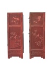 A Pair of Finely Carved Red-Lacquer Cabinets with Figural and Auspicious Motifs. Late Qing Dynasty - 3