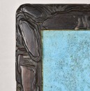 A Qianlong Imperial &lsquo;Shen De&rsquo; Copper Enamel Plaque In A Carved Zitan Frame - 6