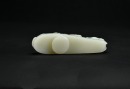 A Fine White Jade Openwork Belt Hook with Confronted Chilong Dragons. Qianlong&ndash;Jiaqing Period - 8