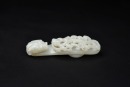 A White Jade Openwork Dragon Belt Hook. Qianlong&ndash;Jiaqing Period
