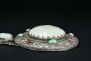 A Silver-Mounted White Jade Hand Mirror - 7