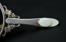 A Silver-Mounted White Jade Hand Mirror - 10