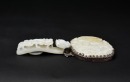 A Silver-Mounted White Jade Hand Mirror - 3