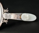 A Silver-Mounted White Jade Hand Mirror - 5