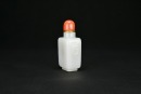 A White Jade &lsquo;Lion Mask&rsquo; Snuff Bottle. Qing Dynasty - 3