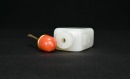 A White Jade &lsquo;Lion Mask&rsquo; Snuff Bottle. Qing Dynasty - 8