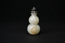 A White Jade Double-Gourd Snuff Bottle. Qing Dynasty