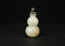 A White Jade Double-Gourd Snuff Bottle. Qing Dynasty - 7