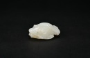 A White Jade &lsquo;Five Bats and Longevity Peach&rsquo; Carving. Qing Qianlong Period. - 3