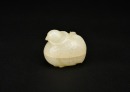 A White Jade Quail Covered Box. Qianlong Period